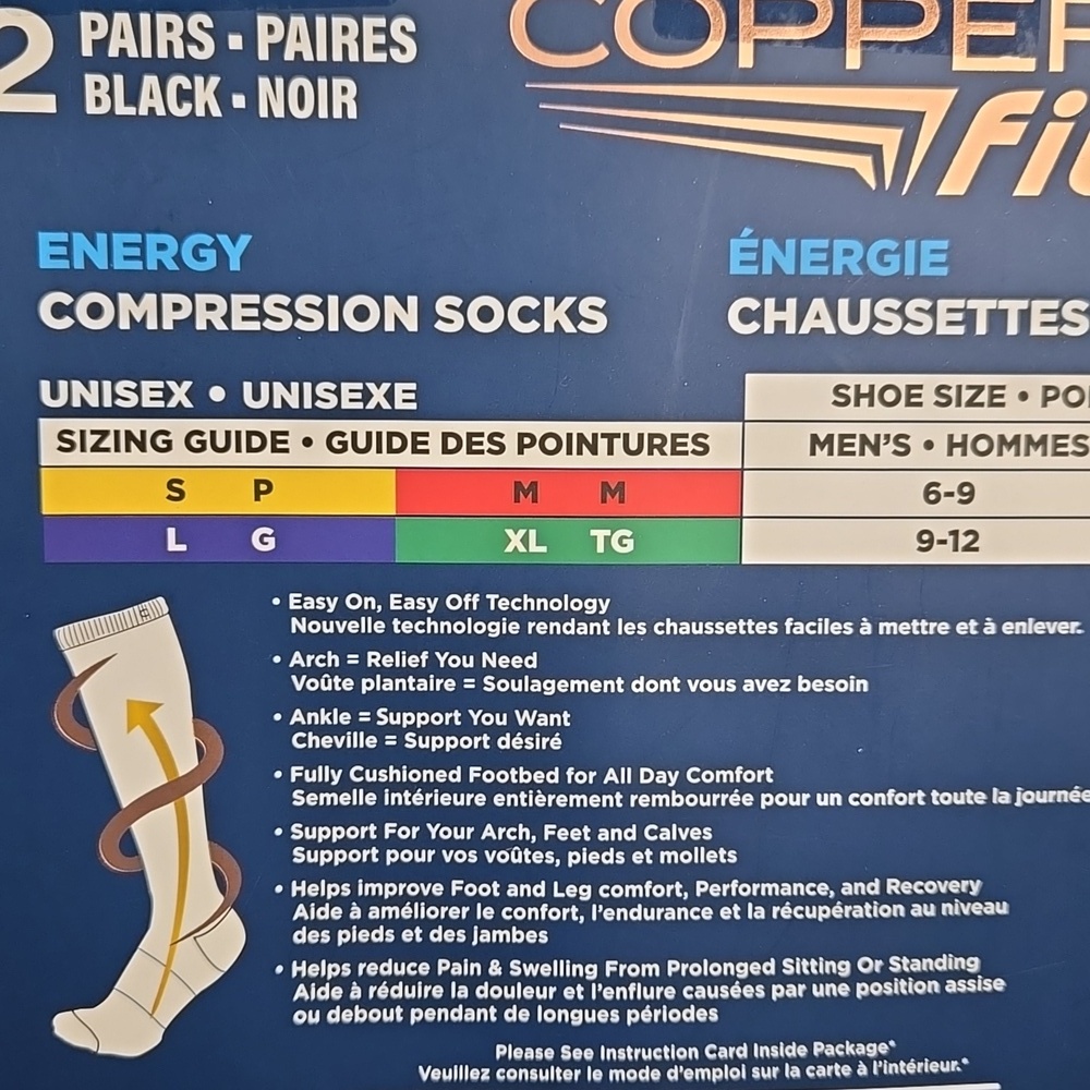 Copper Fit Unisex Compression Socks - Picture 5 of 8